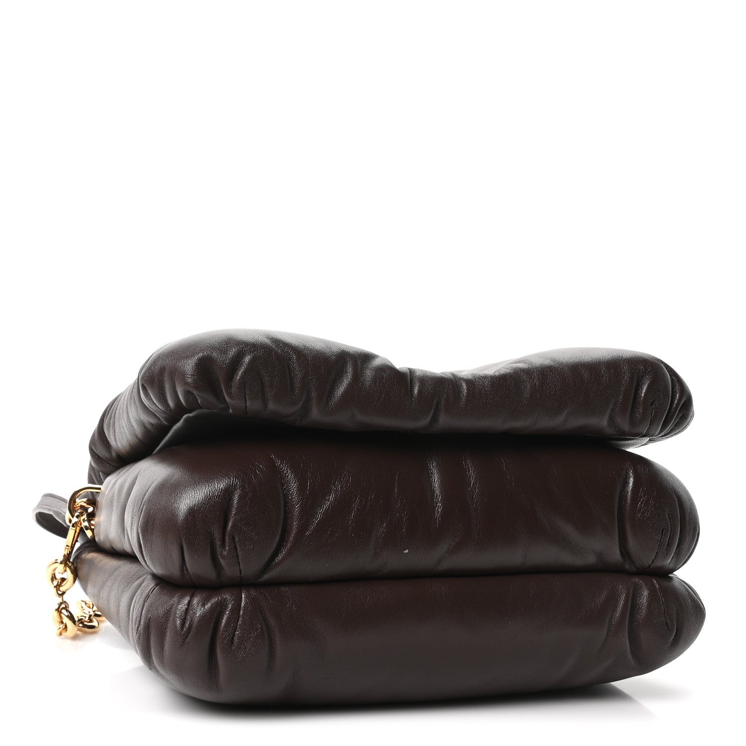 Loewe Lambskin Goya Puffer Bag Dark Chocolate