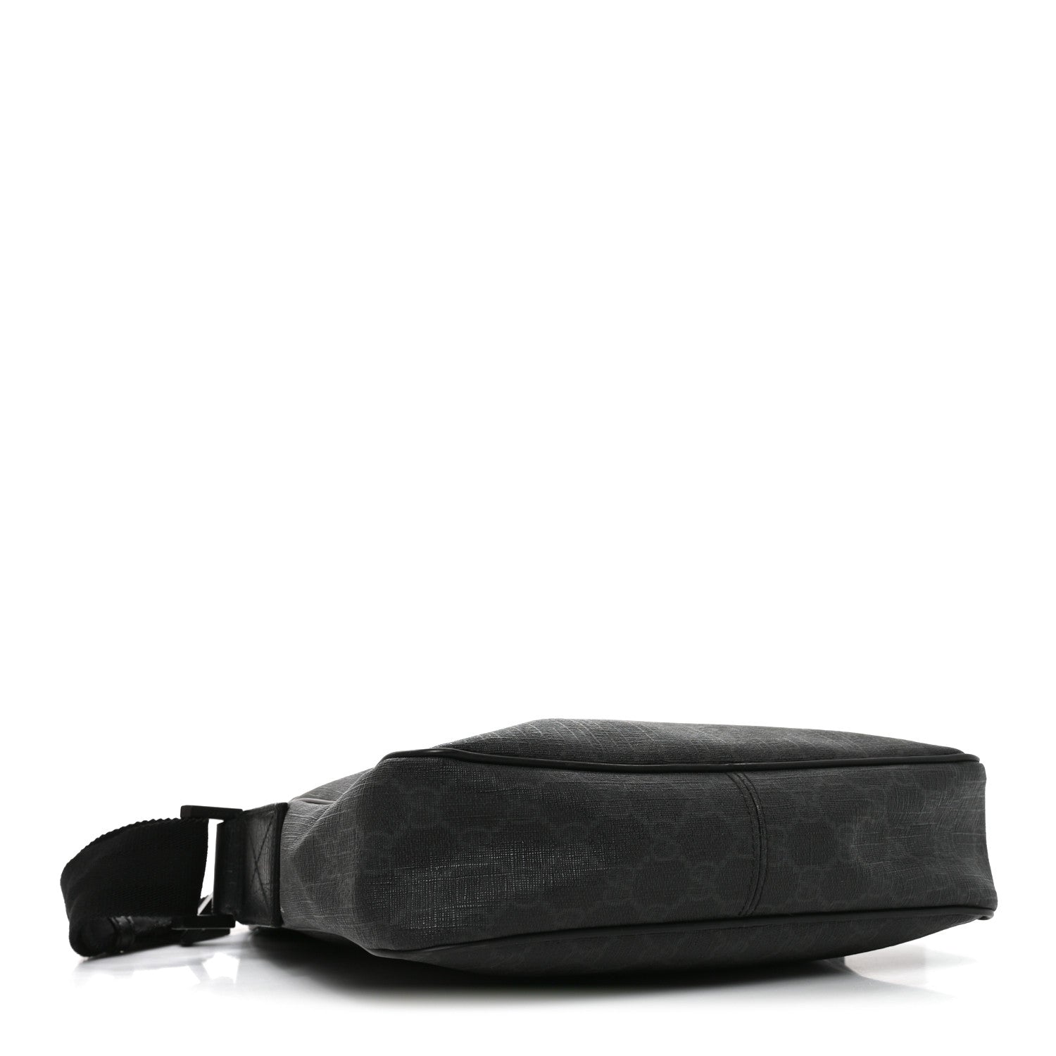 Gucci GG Supreme Monogram Messenger Bag Black Grey
