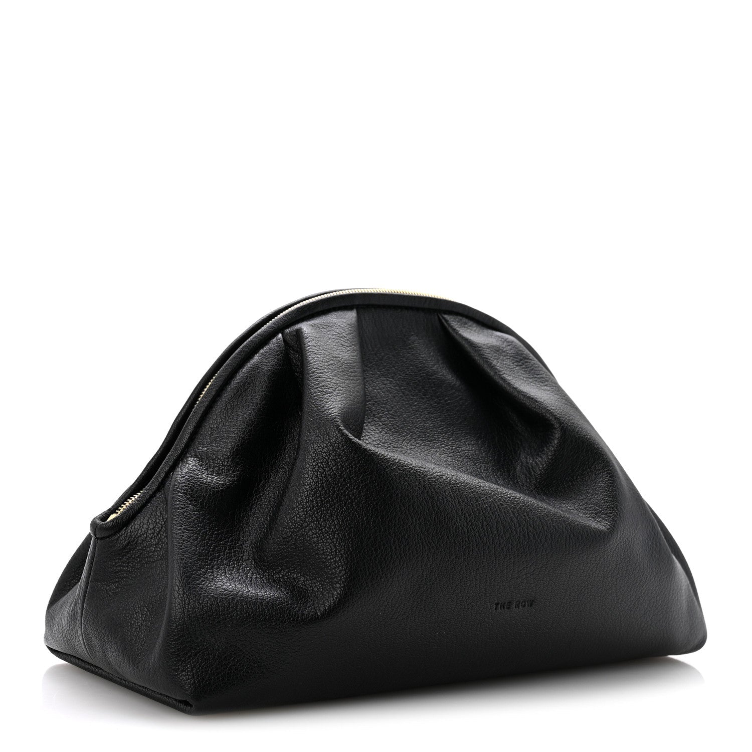 The Row Goatskin Charlotte Clutch Black