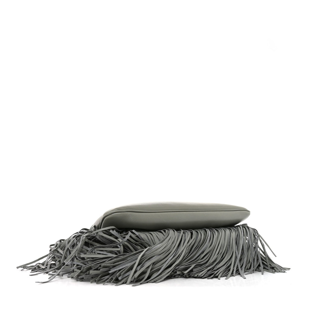 Fendi Vitello Fringe Medium Soft Peekaboo Matcha Latte