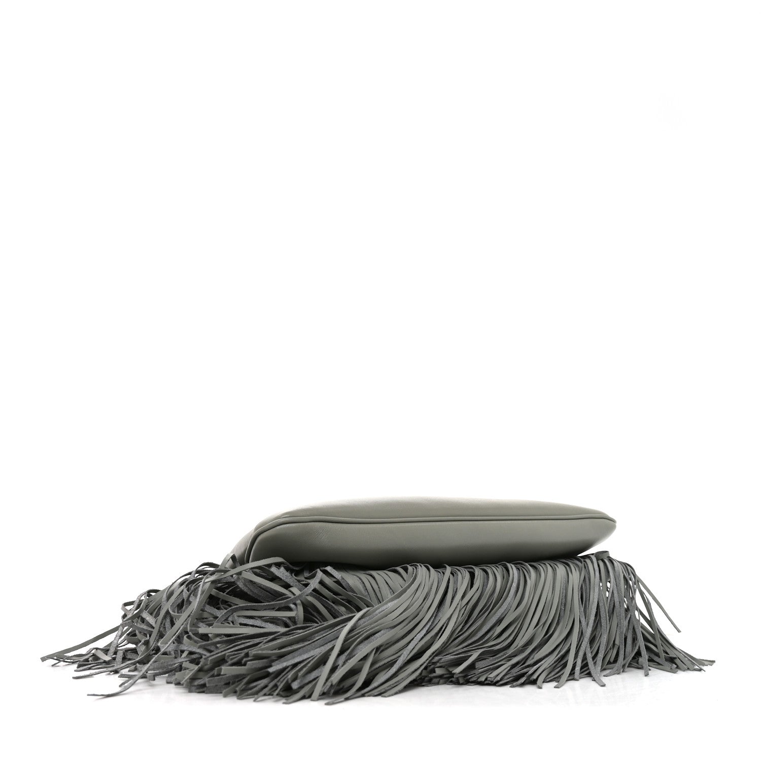 Fendi Vitello Fringe Medium Soft Peekaboo Matcha Latte