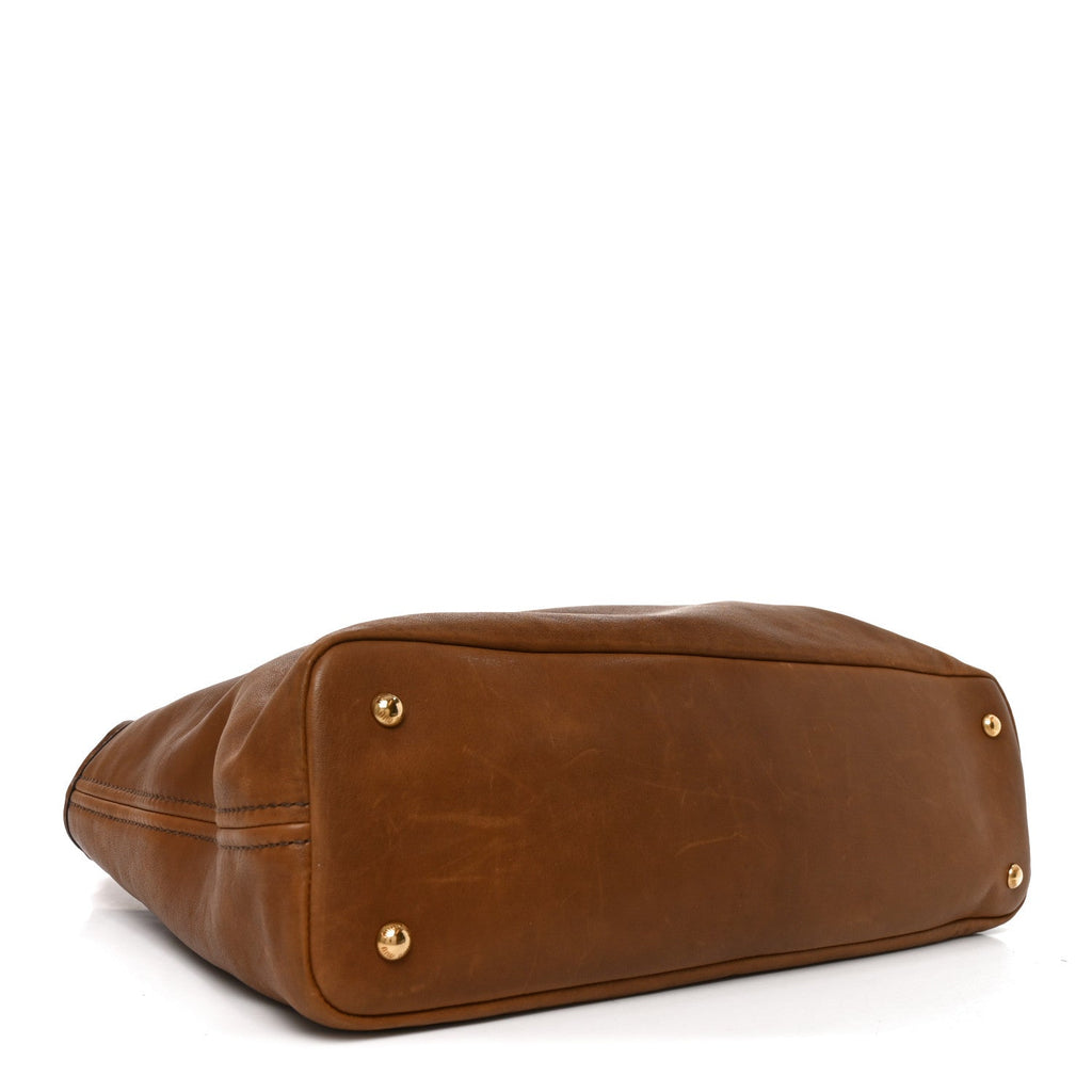 Miu Miu Nappa Medium Aventure Bag Rovere