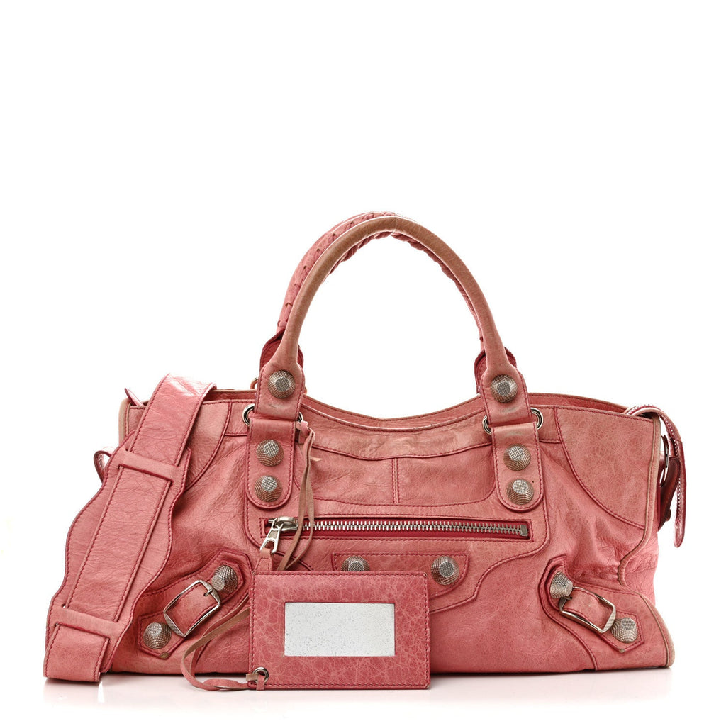 Balenciaga Agneau Giant 21 Silver Hardware Part Time Pivoine Pivoine