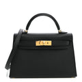 Hermès Epsom Mini Kelly Sellier 20 Black