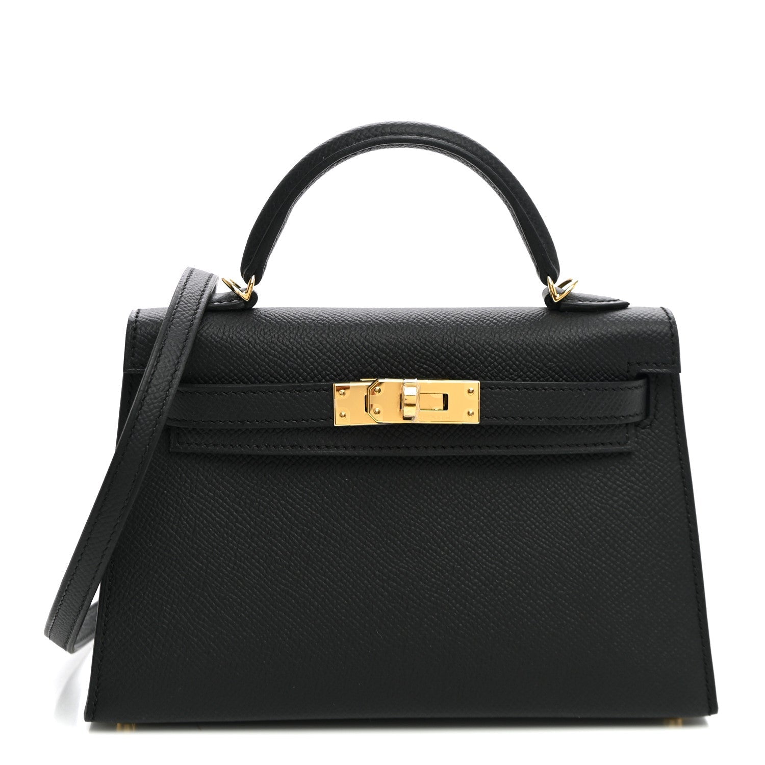 Hermès Epsom Mini Kelly Sellier 20 Black