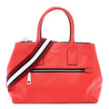 Pebbled Calfskin Gotham Bauletto Satchel Red