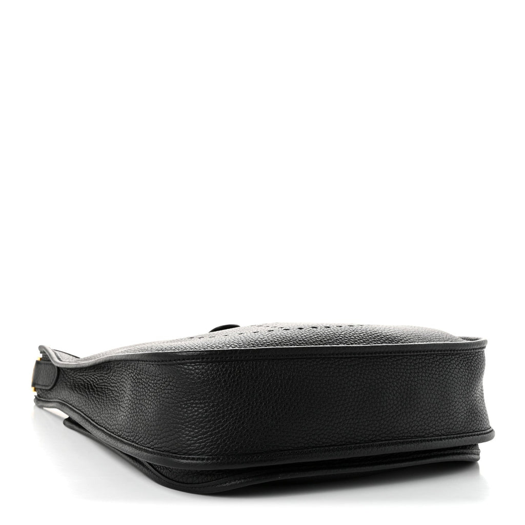 Hermès Taurillon Clemence Evelyne III PM Black