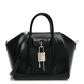 Givenchy Box Calfskin Mini Lock Antigona Shoulder Bag Black