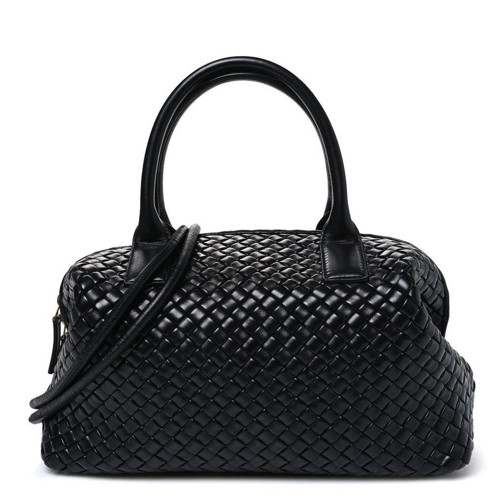 Bottega Veneta Nappa Intrecciato Medium Bauletto Black