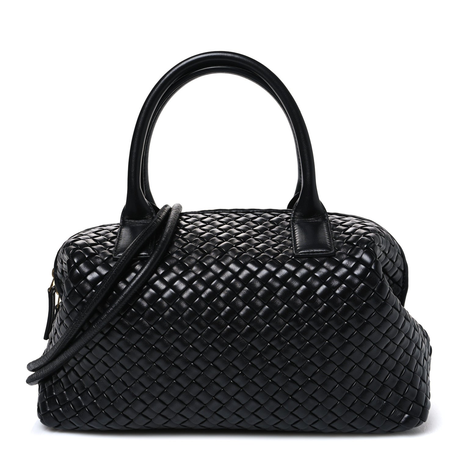 Bottega Veneta Nappa Intrecciato Medium Bauletto Black