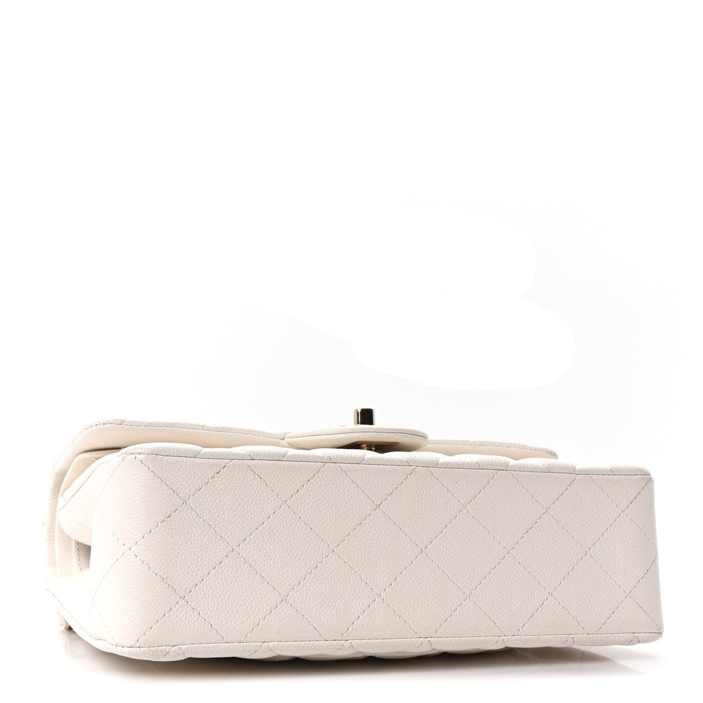 Chanel Caviar Quilted Small Double Flap White