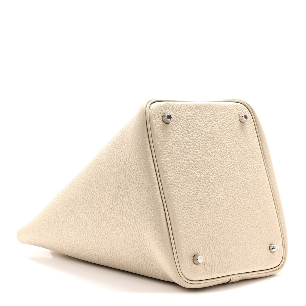 Hermès Taurillon Clemence Picotin Lock 22 MM Beton