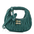 Miu Miu Nappa Matelasse Micro Wander Hobo Laguna