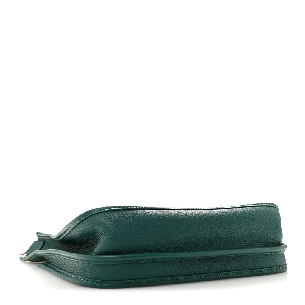 Hermès Taurillon Clemence EVELYNE III PM Malachite