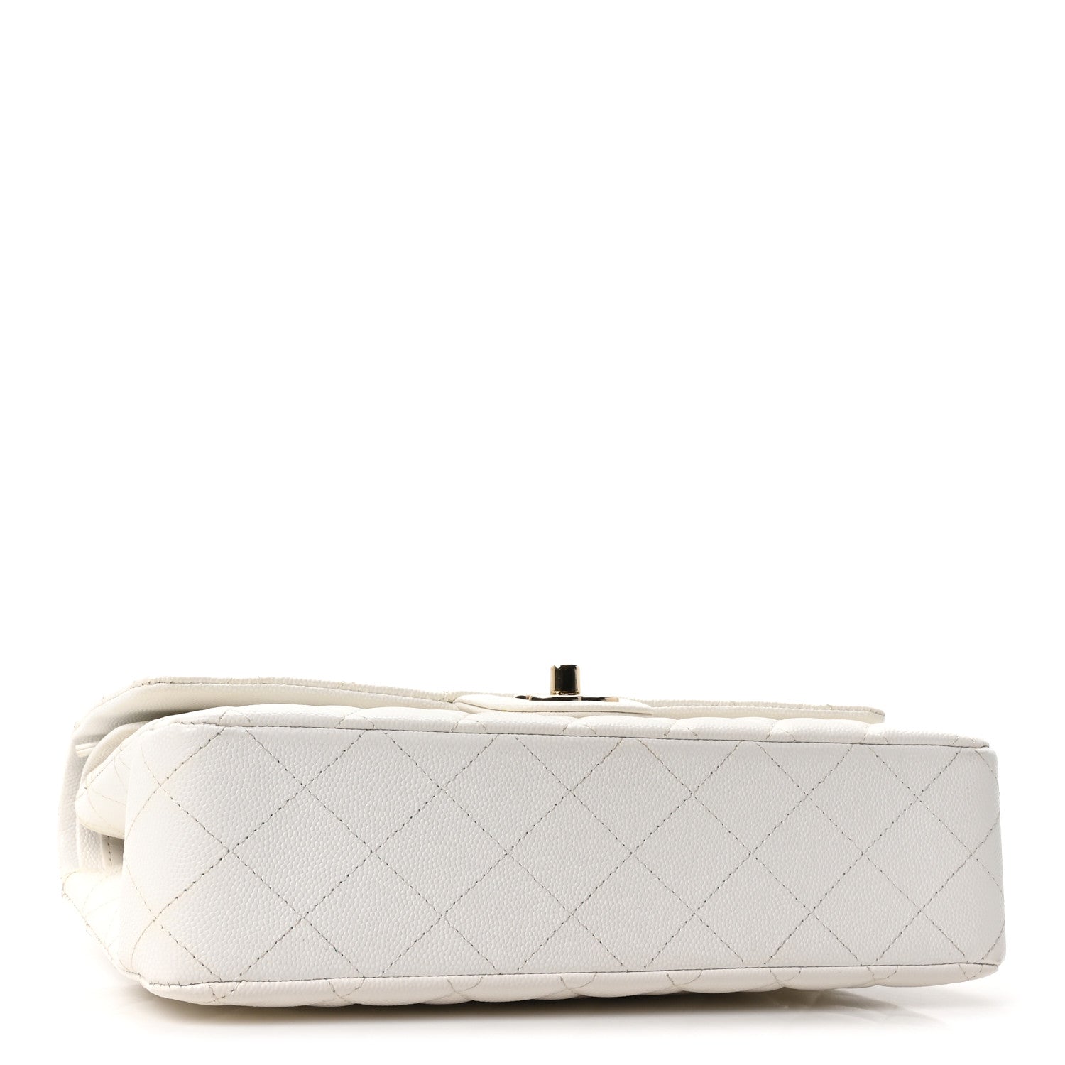 Chanel Caviar Quilted Medium Double Flap White