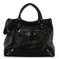 Balenciaga Agneau Giant 12 Gold Hardware Velo Black
