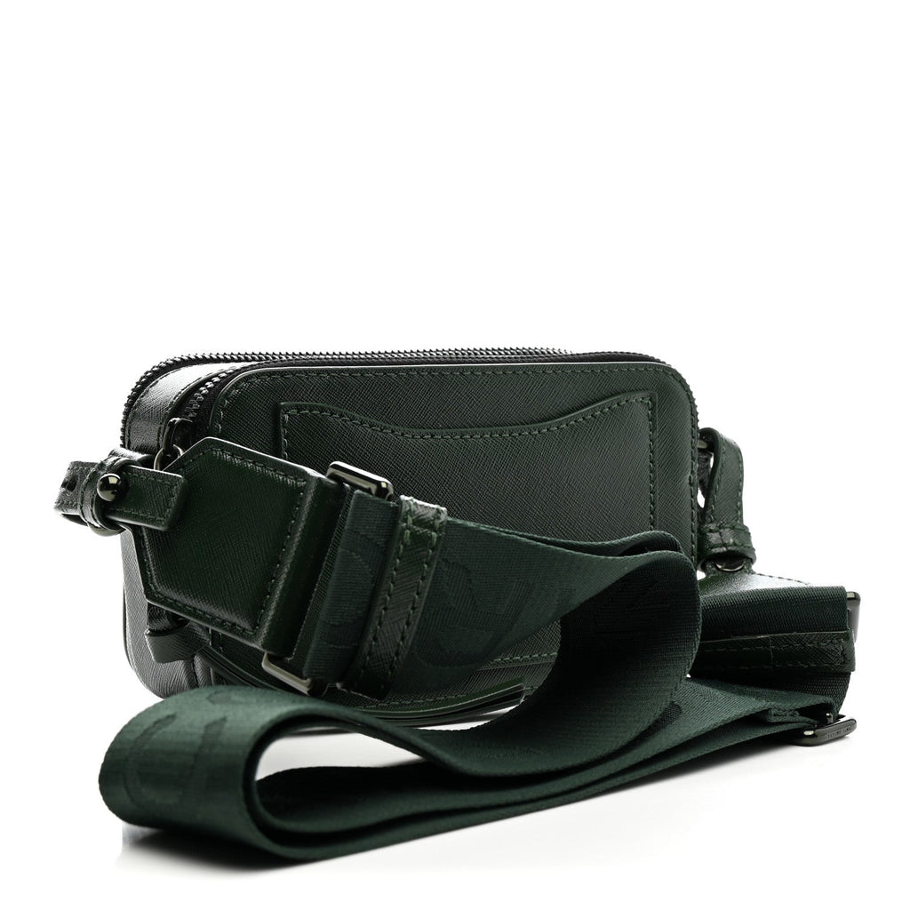 Saffiano Small Snapshot Camera Bag Olive Green