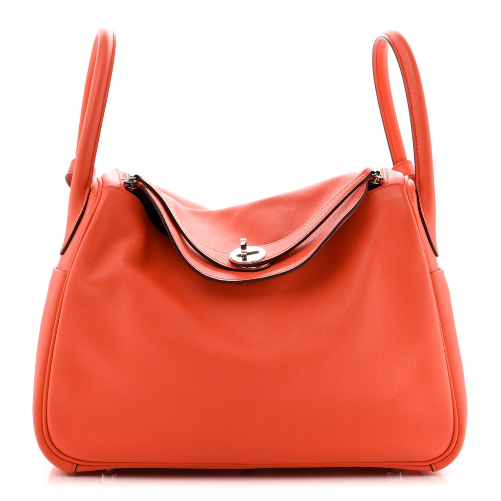 Hermès Swift Lindy 30 Orange Poppy