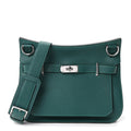 Hermès Taurillon Clemence Verso Jypsiere 31 Malachite Bleu Atoll