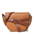 Loewe Grained Calfskin Mini Gate Crossbody Bag Caramel Pecan