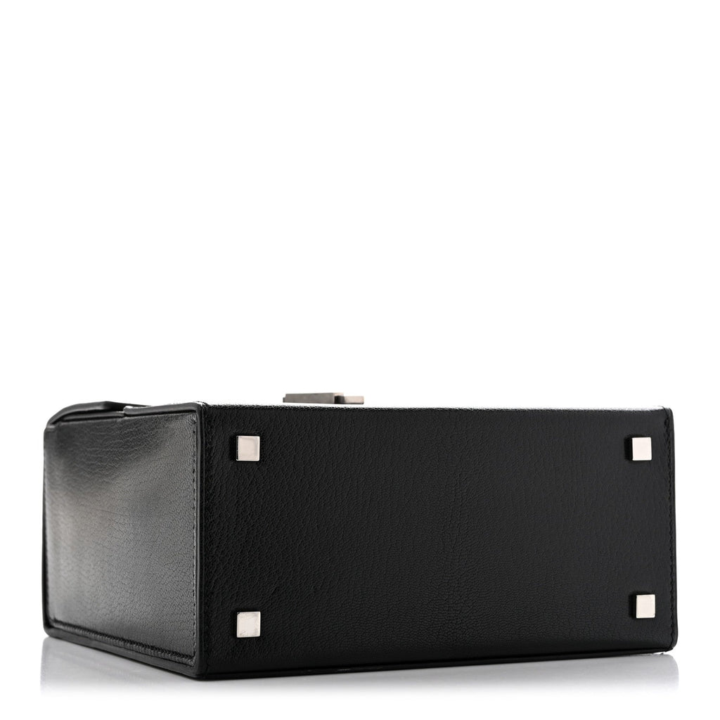 Hermès Chevre Chamkila Cinhetic Boxy Top Handle Bag Black