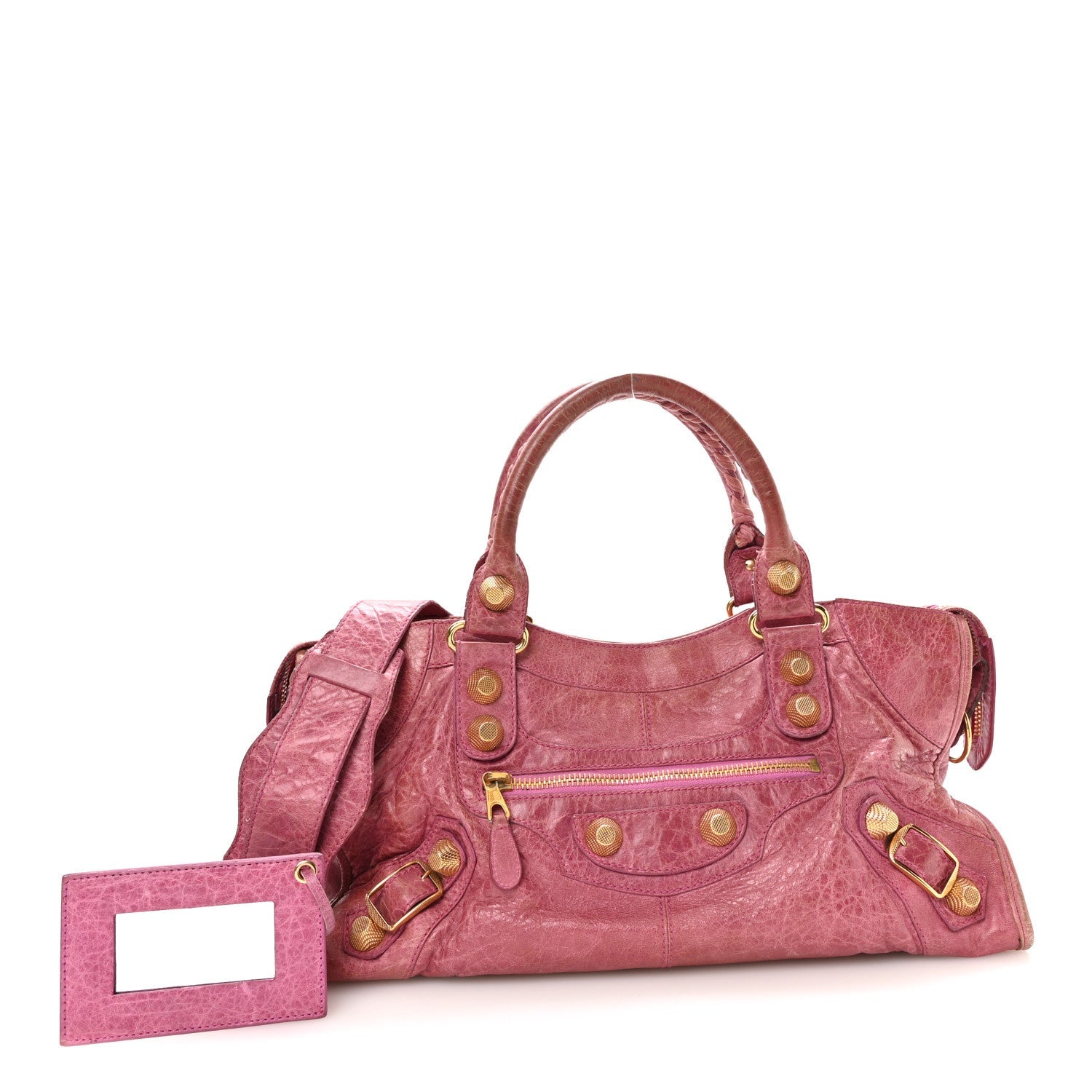 Balenciaga Agneau Giant 21 Gold Hardware Part Time Bubblegum