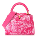 Louis Vuitton LV X YK Taurillon Infinity Net Capucines BB Fuchsia