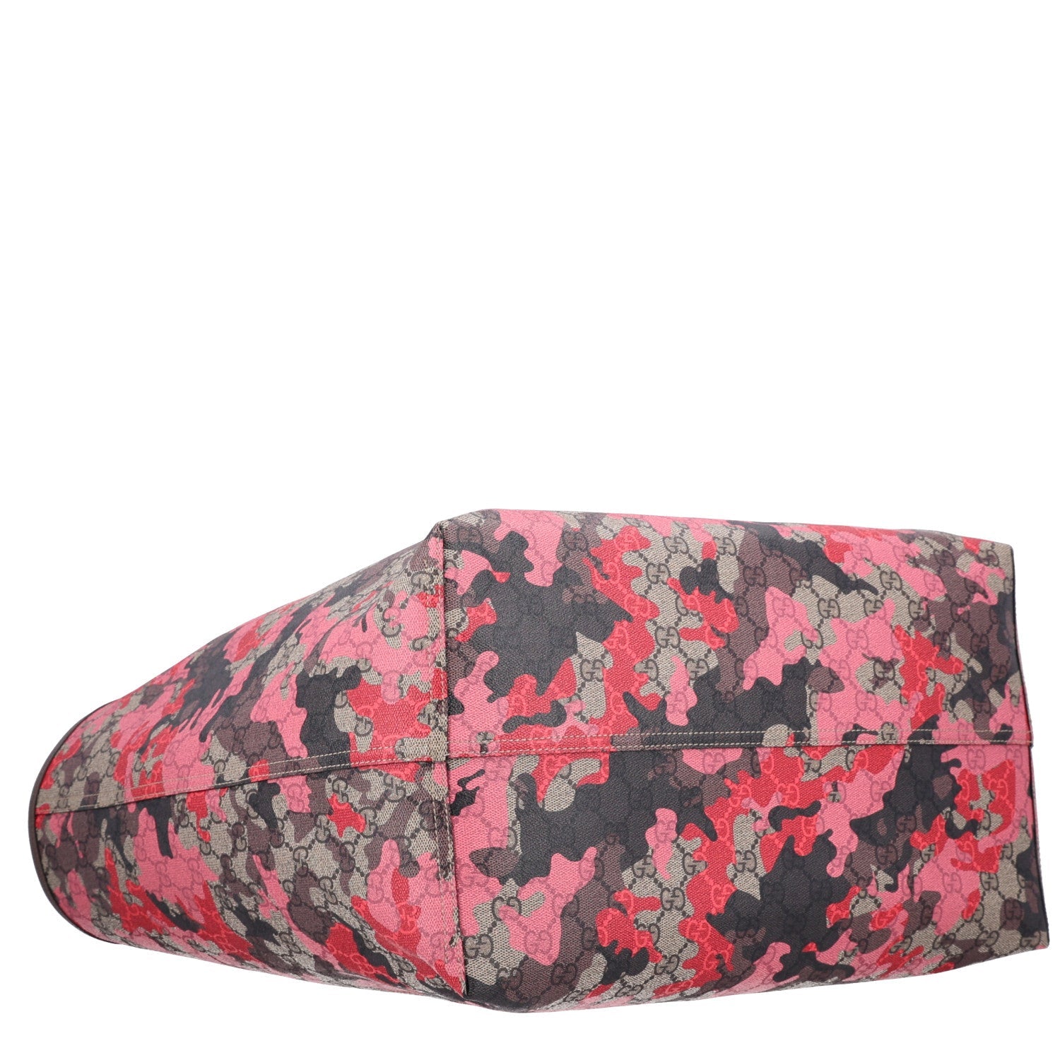 Gucci GG Supreme Monogram Camouflage Tote Pink Red