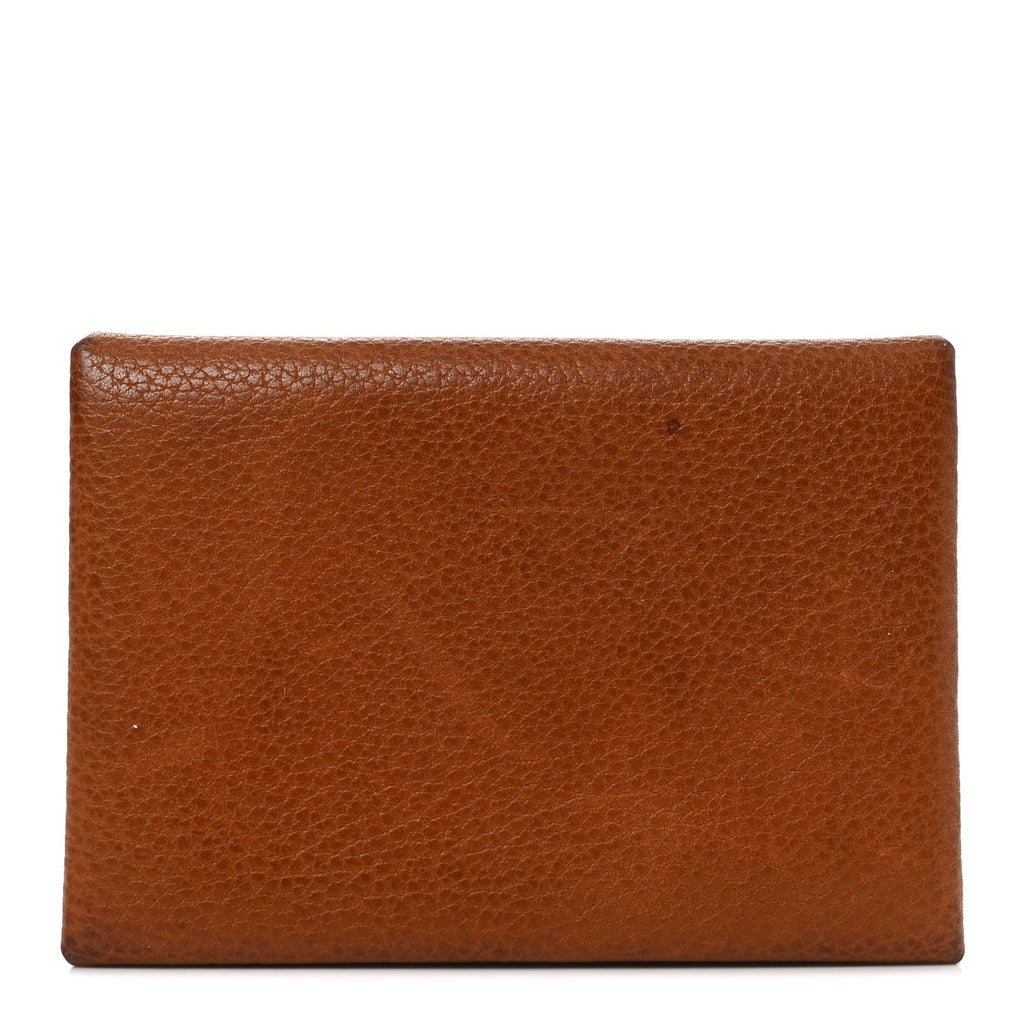 Hermès Barenia Faubourg Calvi Duo Card Case Fauve