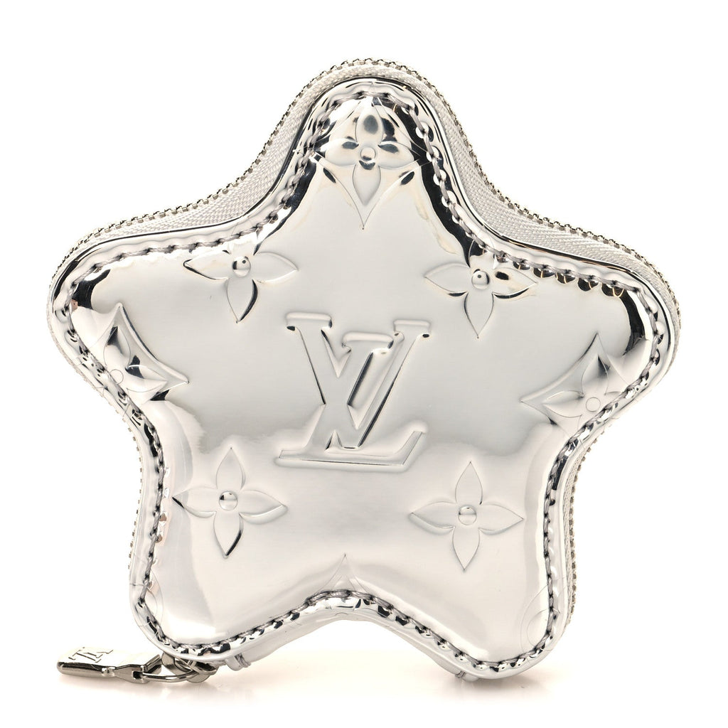 Louis Vuitton Monogram Spark Coin Purse Silver