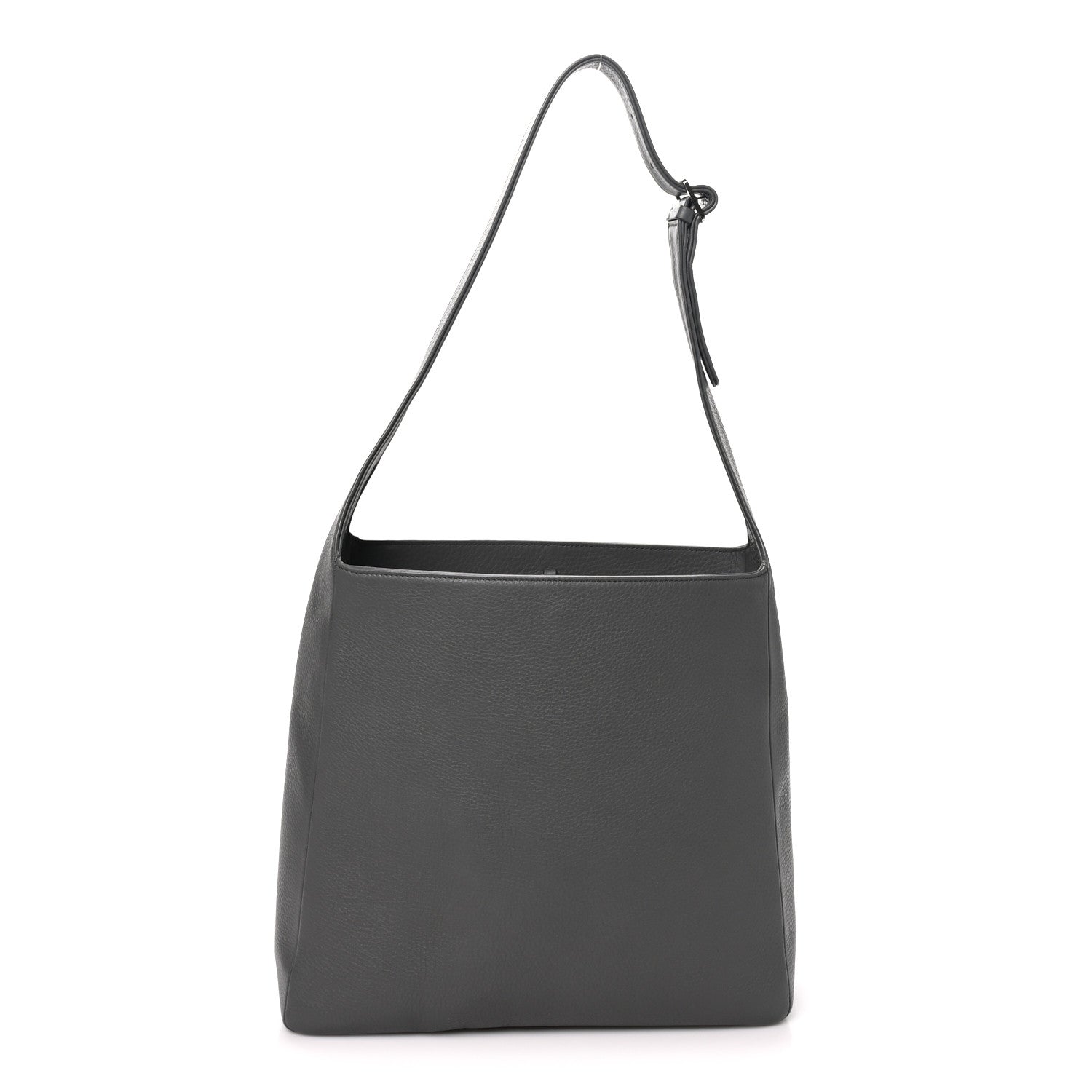 The Row Grained Calfskin Piper Hobo Charcoal