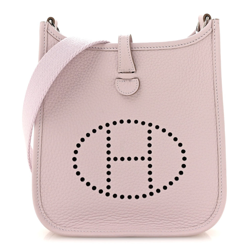 Hermès Taurillon Clemence Evelyne TPM Mauve Pale