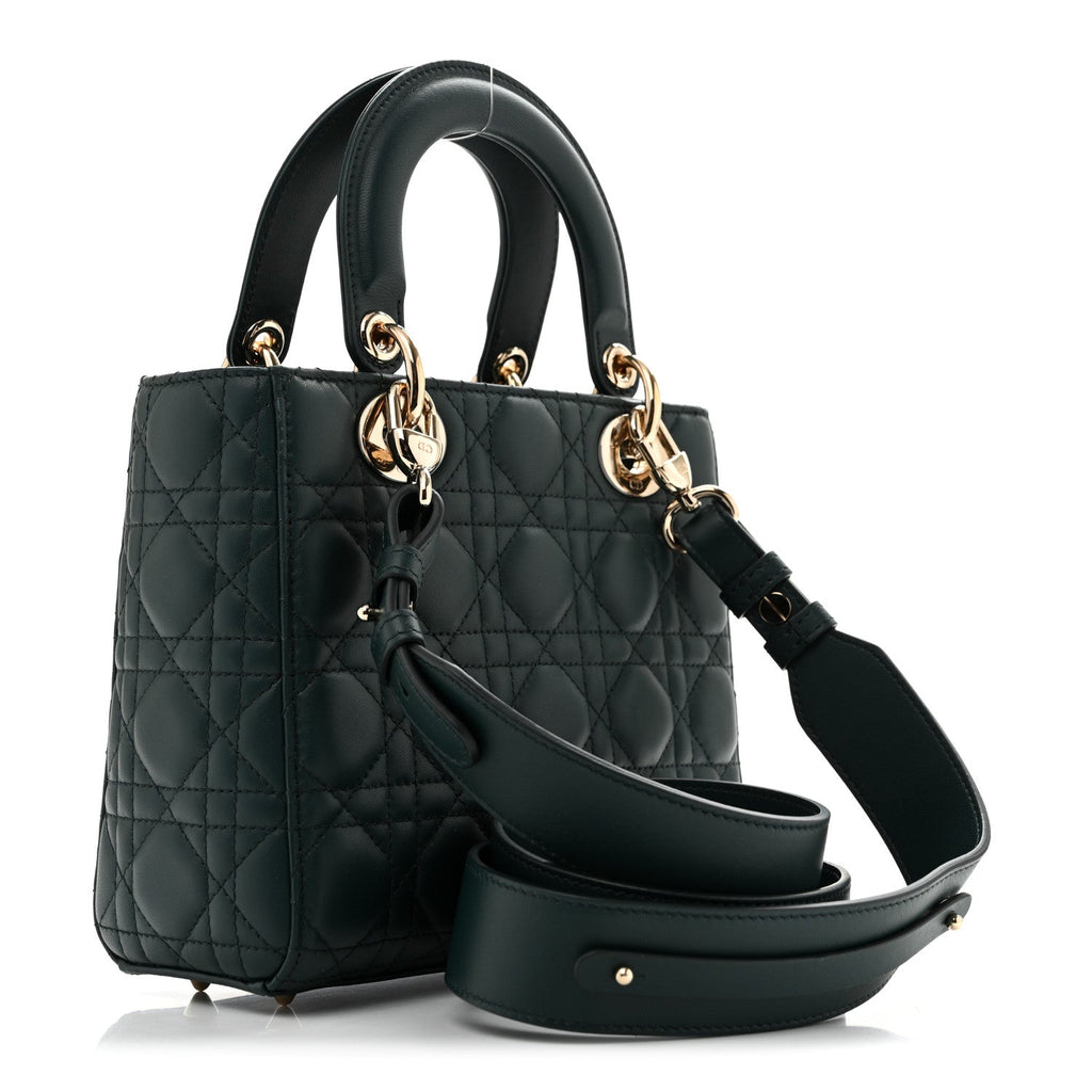 Dior Lambskin Cannage Small My ABCDior Lady Dior Dark Green