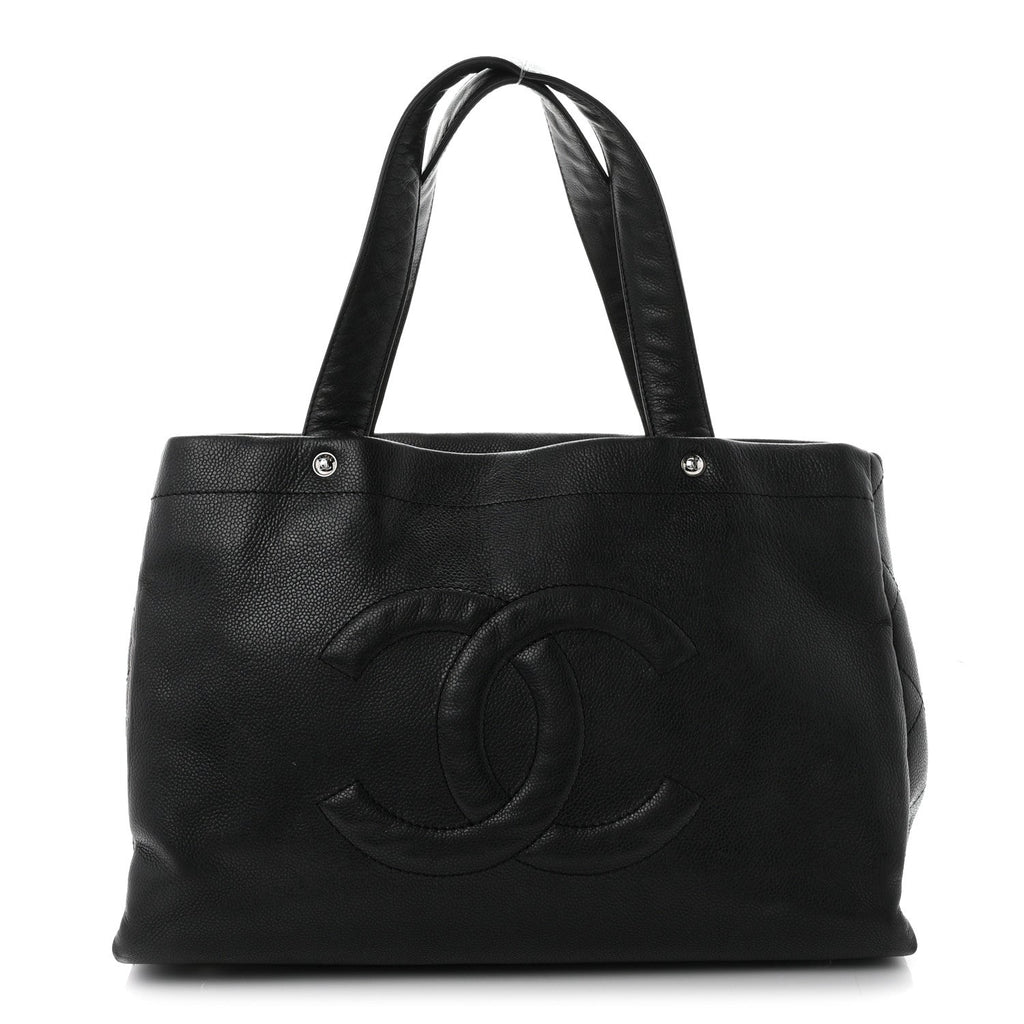 Chanel Caviar Executive Cerf Shopper Tote Black