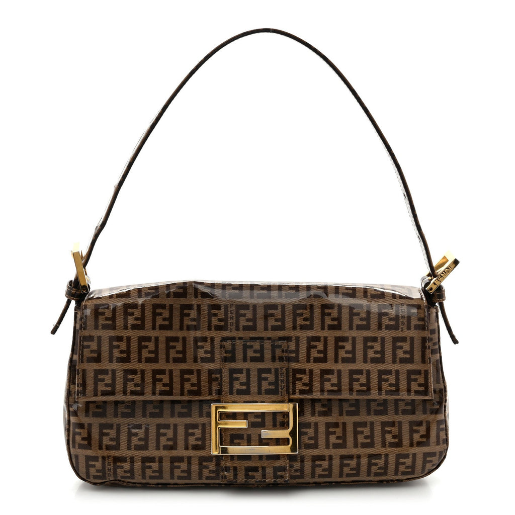 Fendi Vinyl Zucchino Baguette Tobacco
