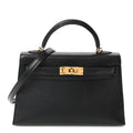 Hermès Chevre Chamkila Mini Kelly Sellier 20 Black