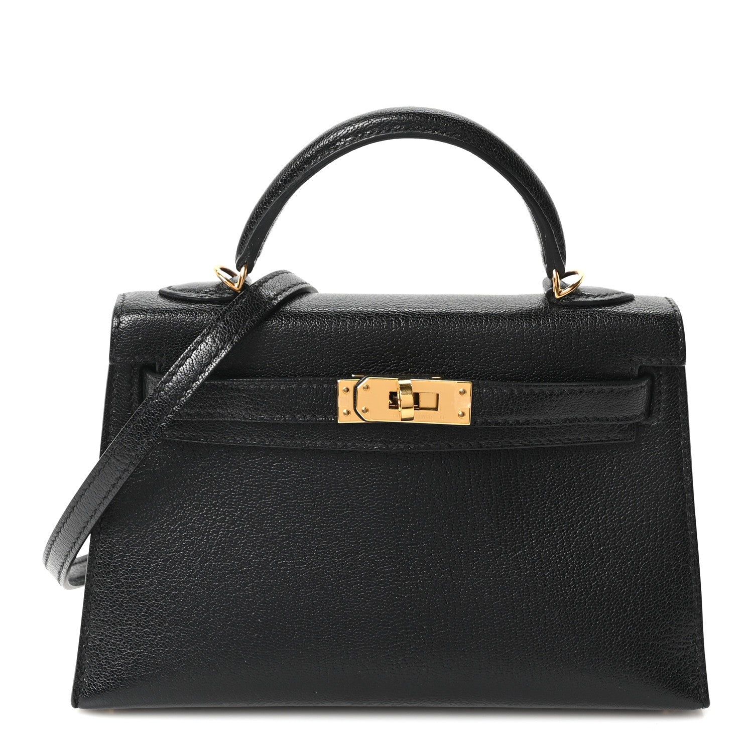 Hermès Chevre Chamkila Mini Kelly Sellier 20 Black