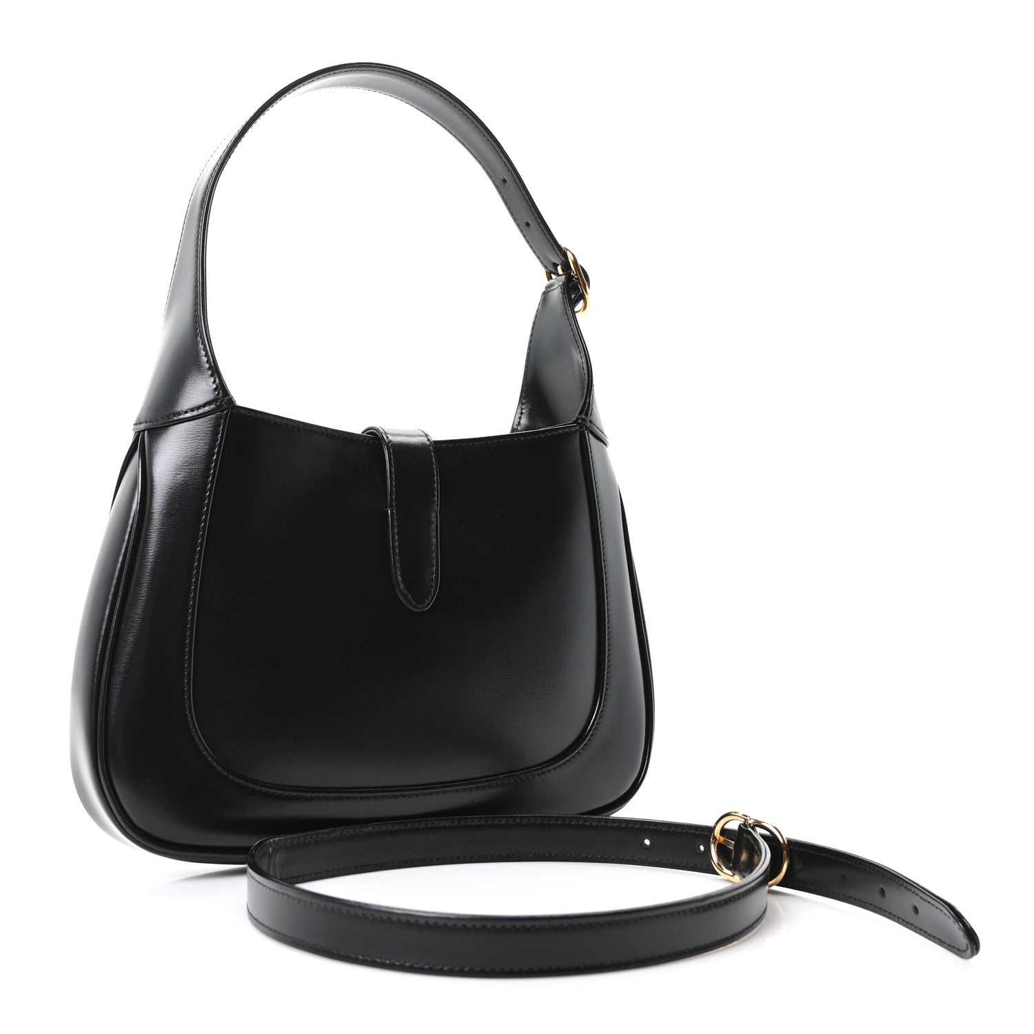 Gucci Boarded Dyana Lux Calfskin Small Jackie 1961 Hobo Black