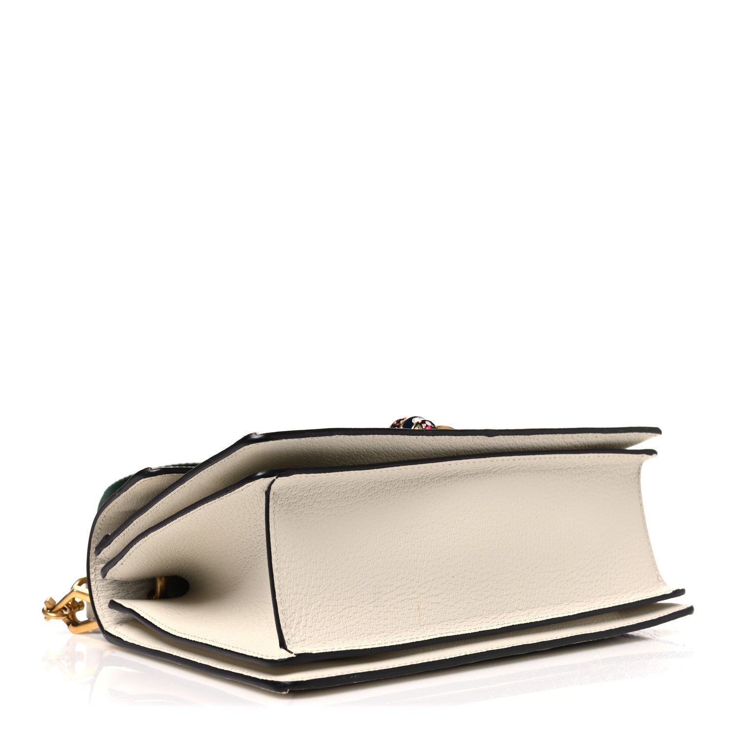 Gucci GG Supreme Monogram Small Queen Margaret Top Handle Bag White