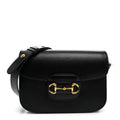 Gucci Azalea Calfskin Horsebit 1955 Shoulder Bag Black