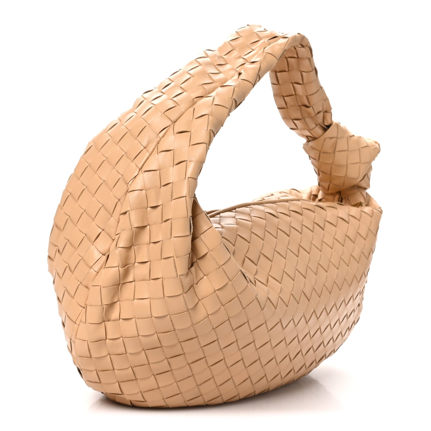 Bottega Veneta Nappa Intrecciato Small Jodie Hobo Almond