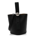 Loewe Soft Grained Calfskin Mini Pebble Bucket Bag Black