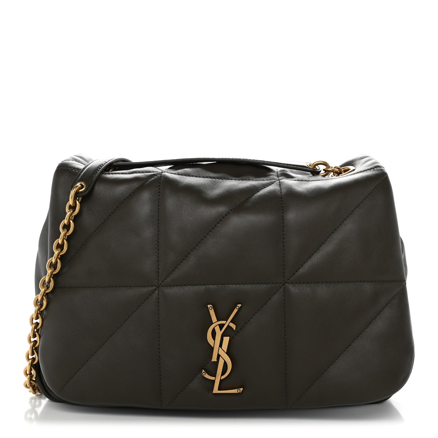 Saint Laurent Lambskin Matelasse Monogram Medium Jamie 4.3 Light Musk