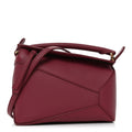 Loewe Calfskin Mini Puzzle Edge Bag Crimson