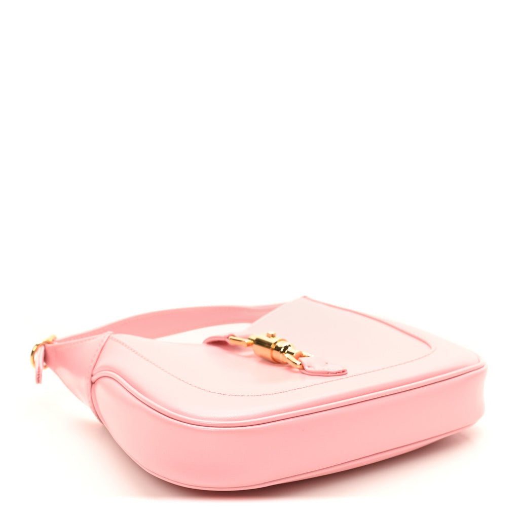 Gucci Boarded Dyana Lux Calfskin Mini Jackie 1961 Hobo Wild Rose