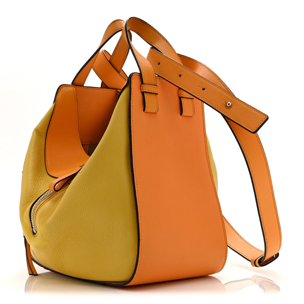 Loewe Calfskin Small Hammock Shoulder Bag Mandarin Yellow