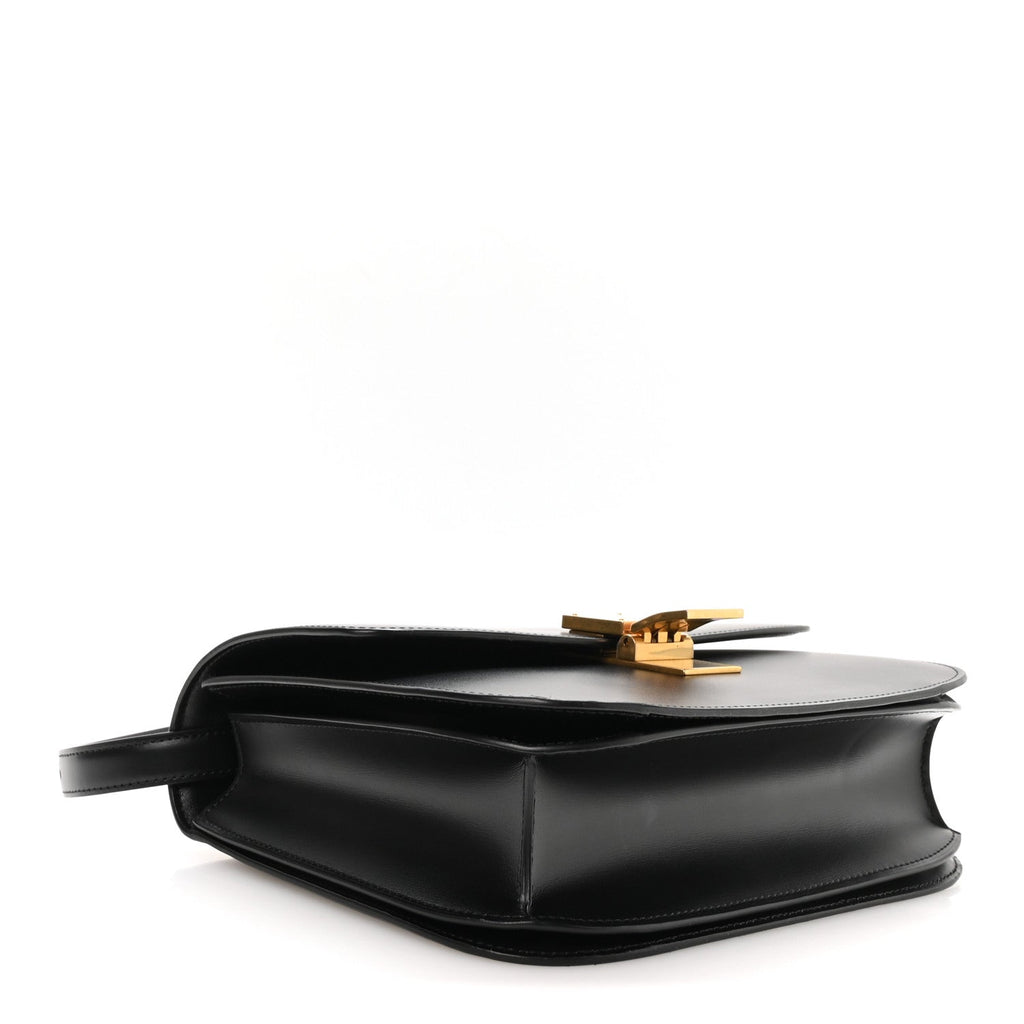 Celine Box Calfskin Medium Classic Box Flap Bag Black