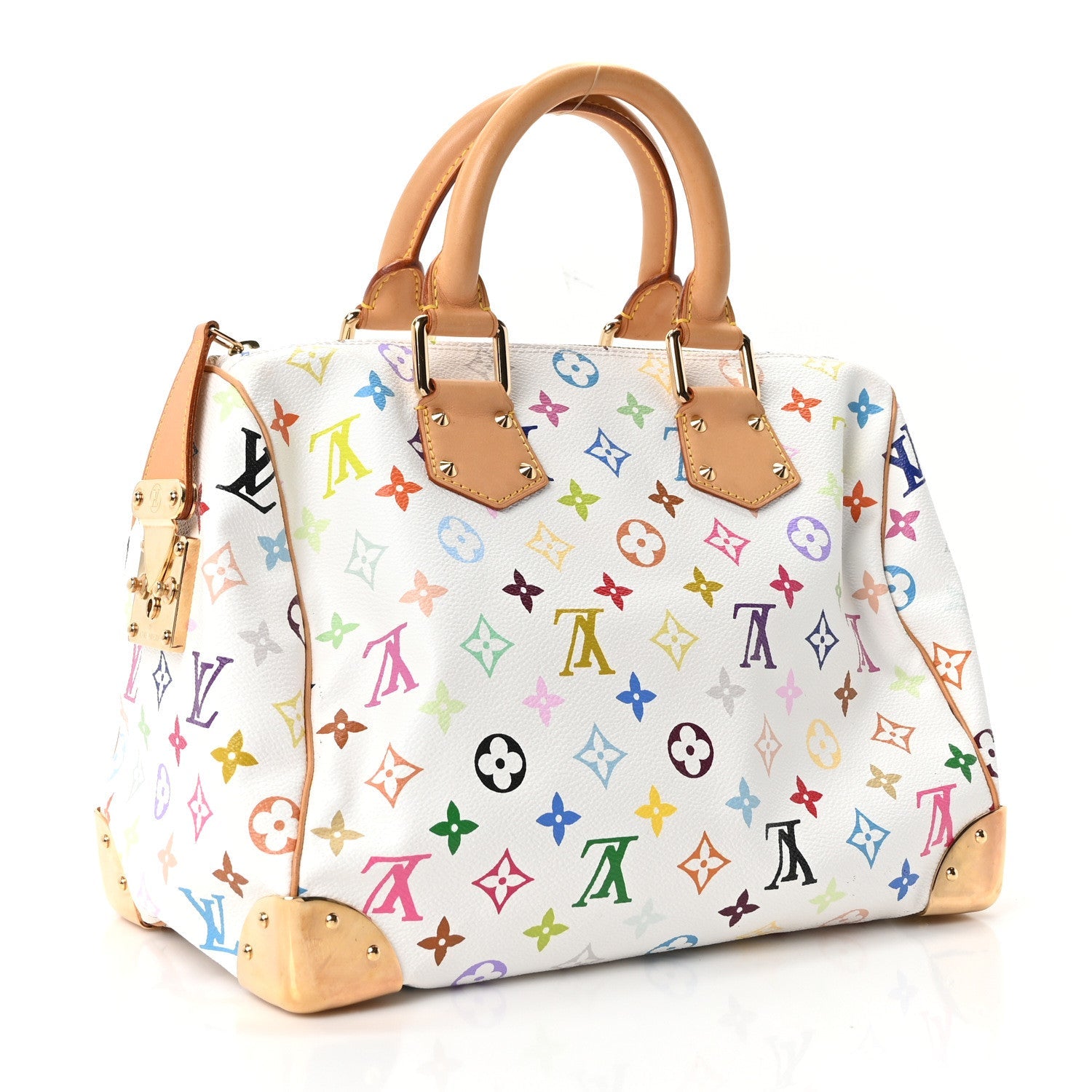 Louis Vuitton Monogram Multicolor Speedy 30 White