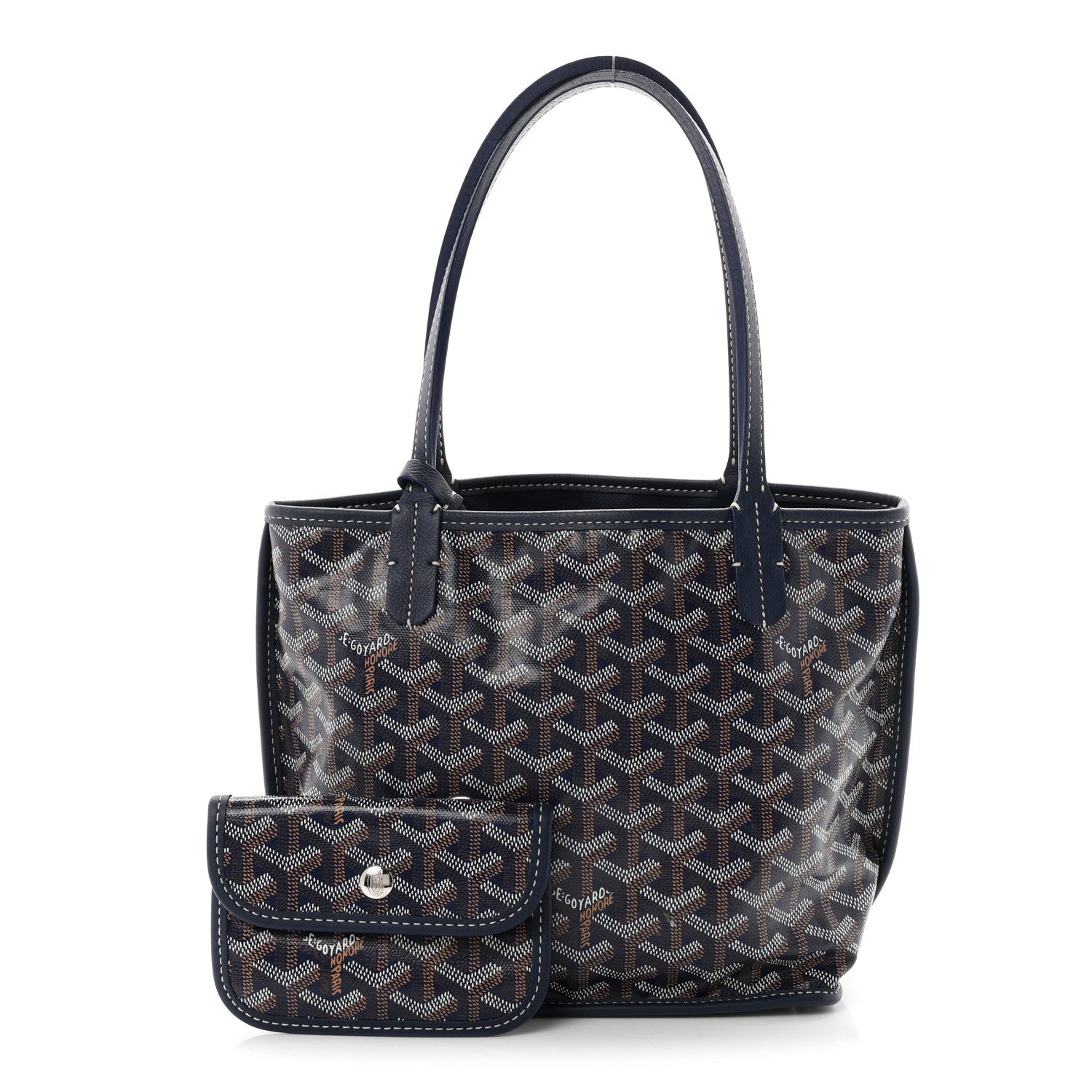 Goyard Goyardine Reversible Mini Anjou Navy