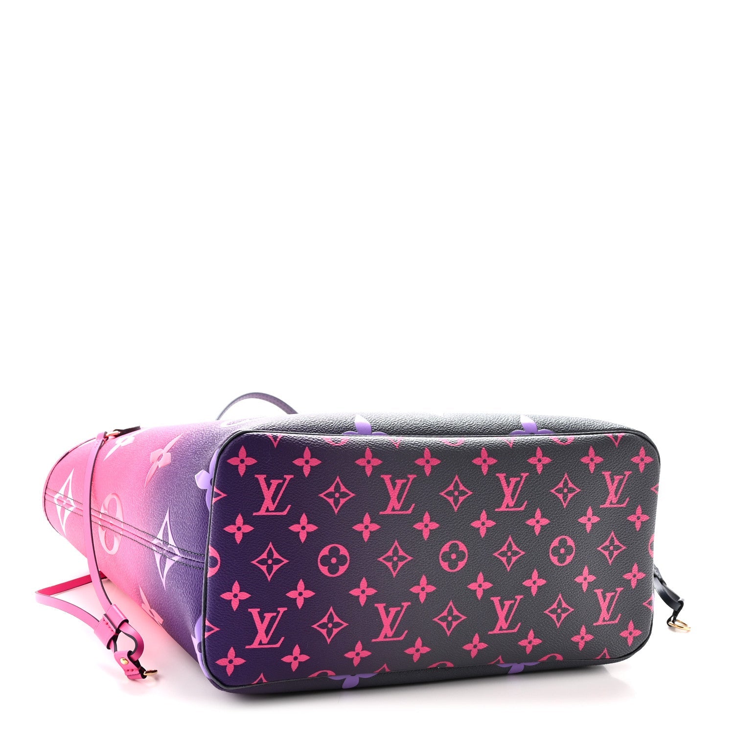 Louis Vuitton Monogram Giant Spring In The City Neverfull MM Midnight Fuchsia